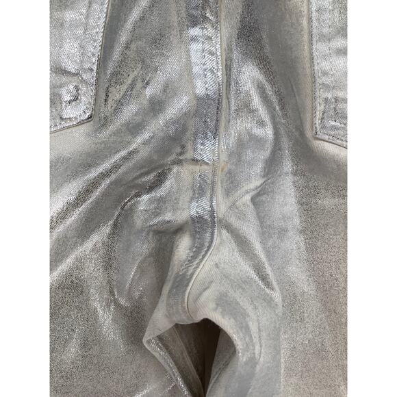 KUT from the Kloth 6 Silver Reese High-Rise Fab AB Ankle Straight Jeans G4-1 - Picture 9 of 12